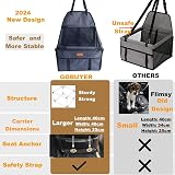 GoBuyer Waterproof Pet Car Seat Booster Carrier Grey 40x40cm view 2