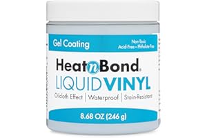 HeatnBond Liquid Vinyl Water Proof and Stain Resistant Gel Coating, 8.68 oz