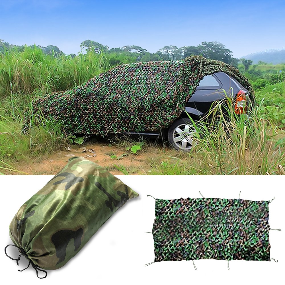 Didaoffle Woodland Camouflage Netting - Camo Net For Hunting Camping Shooting Military Themed Party Decoration - Various Camouflage Blinds Great For Sunshade(13ftx16.5ft)