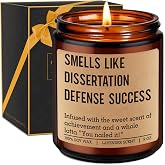 Miracu Candle Dissertation Defense Success, PhD Graduation Gifts, Doctorate | Graduation Gifts for Doctoral Graduates, Women, Men, Her, Him, Doctoral Degree Students, 2026 Funny Congrats Grad Present