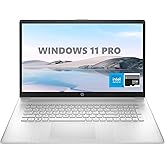 HP 17 Laptop, 17.3” HD+, Intel Quad Core i3-1125G4 Processor, 32GB RAM, 1TB SSD, Windows 11 Pro, Anti-Glare Display, Long Bat