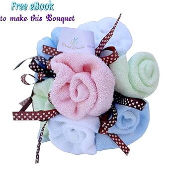 baby washcloth corsage