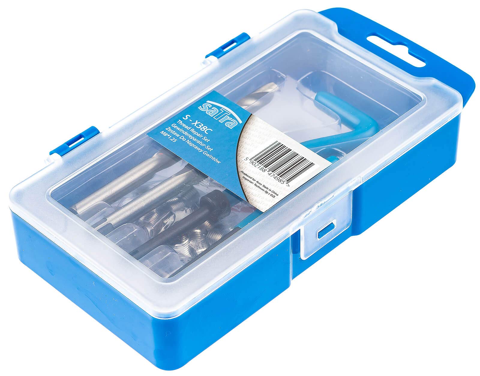 Thread Repair Kit Set M8 x 1.25mm Restoring Engine Damaged SATRA Tool !NO CASE!