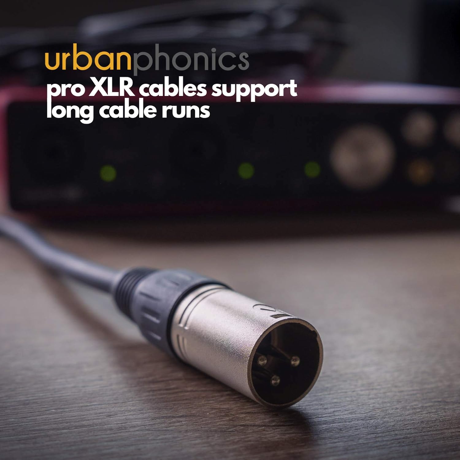 Urbanphonics XLR Mic Cable, Black, 10 metre - Image 5