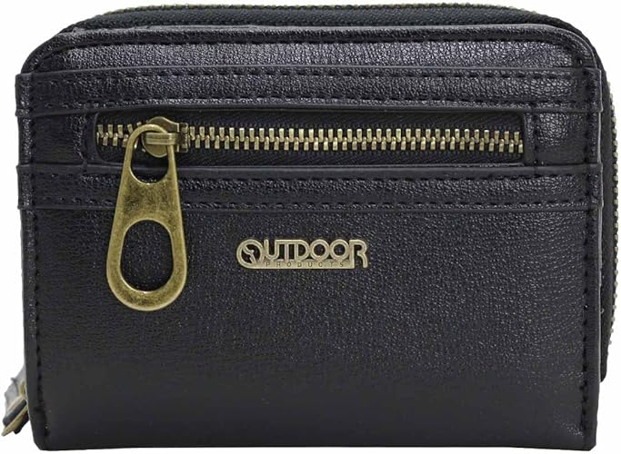 Amazon アウトドアプロダクツ Outdoor Products 財布 二つ折り財布 ウォレット ジップ Rf束入 メンズ レディース Ot 0472 ブラック Outdoor Products アウトドアプロダクツ 財布