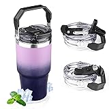20oz Tumbler with Handle and Flip Straw Lid Double