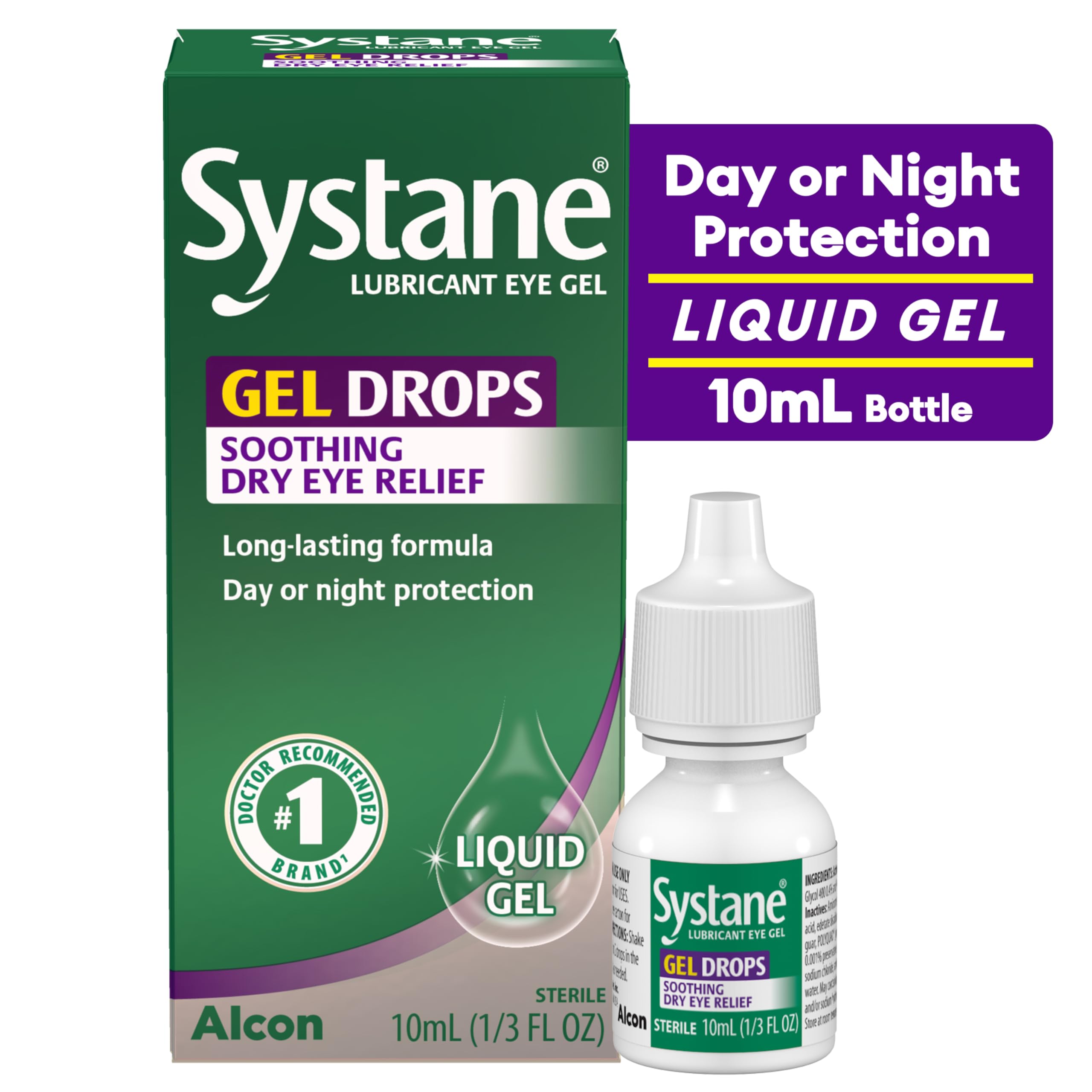 Systane Lubricant Eye Gel Drops, 10-mL (Packaging May Vary)