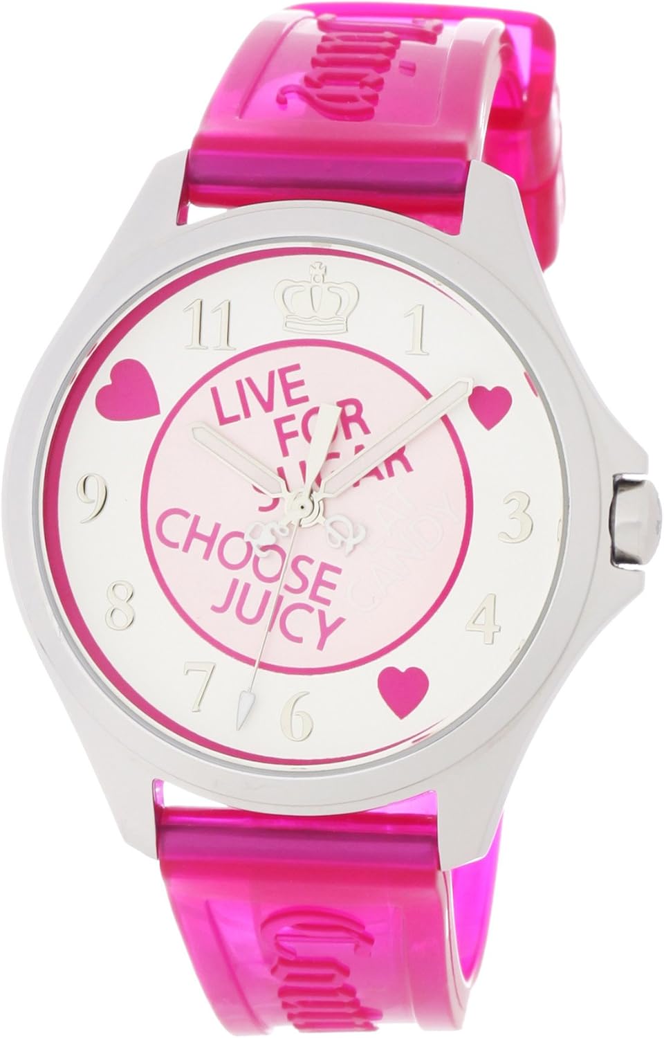 Juicy Couture Women's 1900716 Libby Pink Jelly Strap Watch