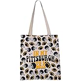 VAMSII Pittsburgh Tote Bag In My Pittsburgh Era Gift For Football Lovers Pennsylvania Trip Gift (PITTSBURGH ERA tote)