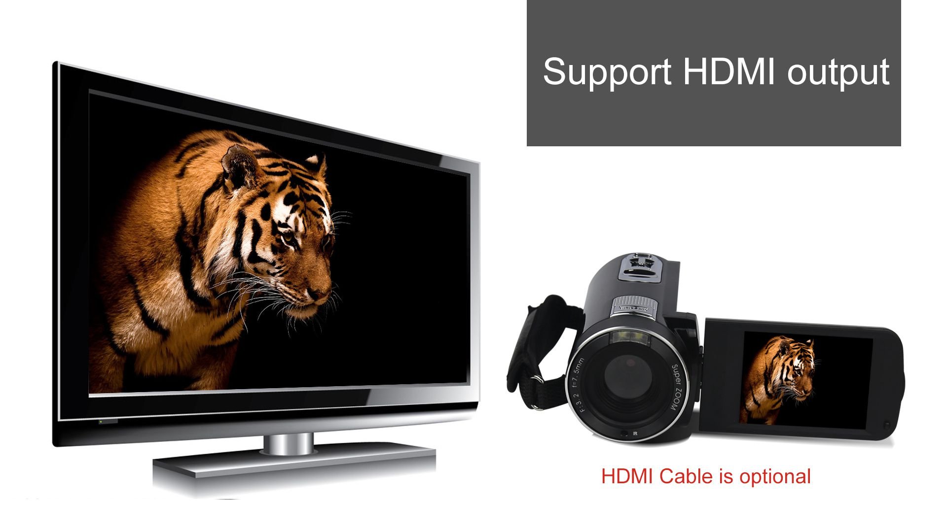 SEREE HDV-M06 FHD 1080p Video Camcorder 24MP 18X Digital Zoom Self Timer Beauty Face Camera HDMI Output (HDV-M06)