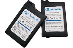 FUGASUN 2 pcs 1200 mAH PSP-S110 Battery PSP S110 Battery for PlayStation PSP2000 PSP2001 PSP2003 PSP2004 PSP3000 PSP3001 PSP3003 PSP3004