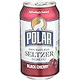 Polar Seltzer Water, Black Cherry, 12 fl oz
