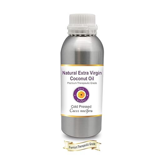 Deve Herbes Natural Extra Virgin Coconut Oil (Cocos nucifera) Therapeutic Grade Cold Pressed 300ml