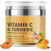 ARCHIDATE Turmeric Vitamin C Face Cream, Anti-Aging Turmeric Cream, Firming Skin, Improve Acne and Reduce Dark Spots, Even Skin Tone, Turmeric Vitamin C Cream Deeply Hydration,Repair Improve Dull Skin