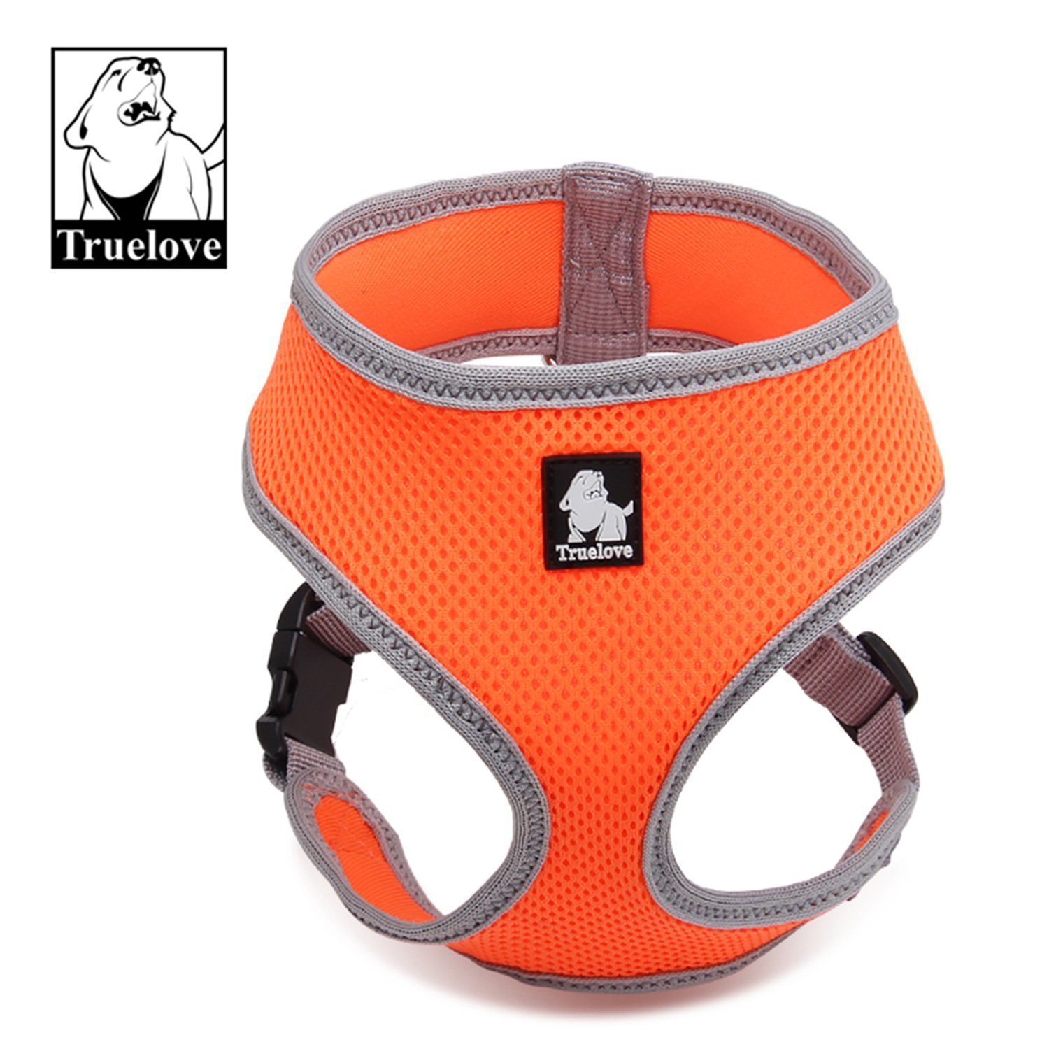 TRUE LOVE Dog Harness Adjustable Soft Air Mesh Puppy Harness Walk Vest Small Dog