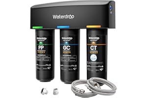 Waterdrop TSA 8 Layer Under Sink Water Filter System, Under Sink Water Filtration System, Reduces PFAS, PFOA/PFOS, Fluoride, 