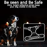 HEELE Dog Harness No Pull Medium Reflective Front Back Clips Adjustable view 7