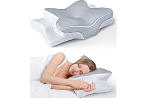 COZYPLAYER Ultra Pain Relief Cooling Pillow for Neck Support, Adjustable Cervical Pillow Cozy Sleeping, Odorless Ergonomic Contour Memory Foam Pillows, Orthopedic Bed Pillow for Side Back Stomach Sleeper