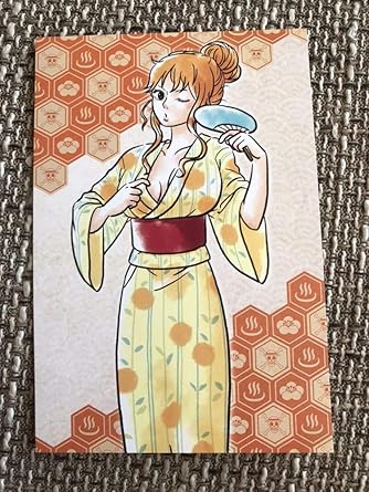 Amazon Co Jp One Piece ワンピース 麦わらストア 大分 出張店 温泉 描き下ろし 特典 ポストカード ナミ ホビー 通販