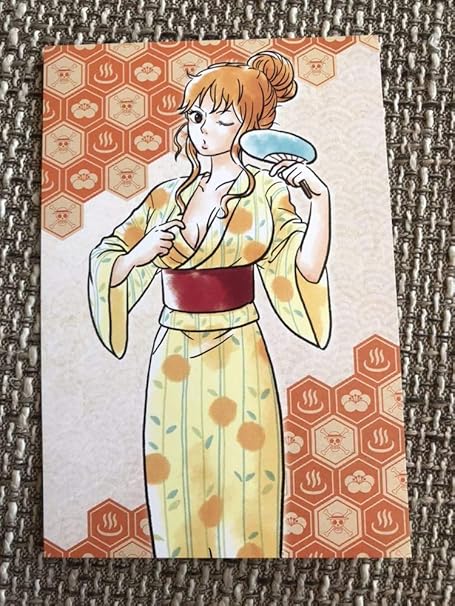 Amazon One Piece ワンピース 麦わらストア 大分 出張店 温泉 描き下ろし 非売品 特典 ポストカード ナミ おもちゃ おもちゃ