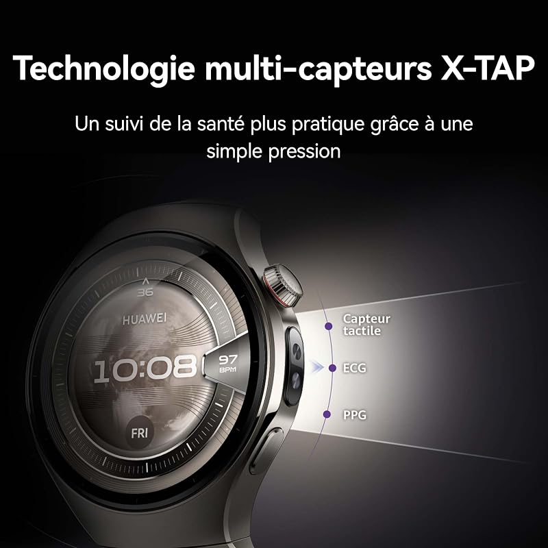 Watch 5 46mm Montre connectée, Garantie prolongée de 6 Mois, Violet