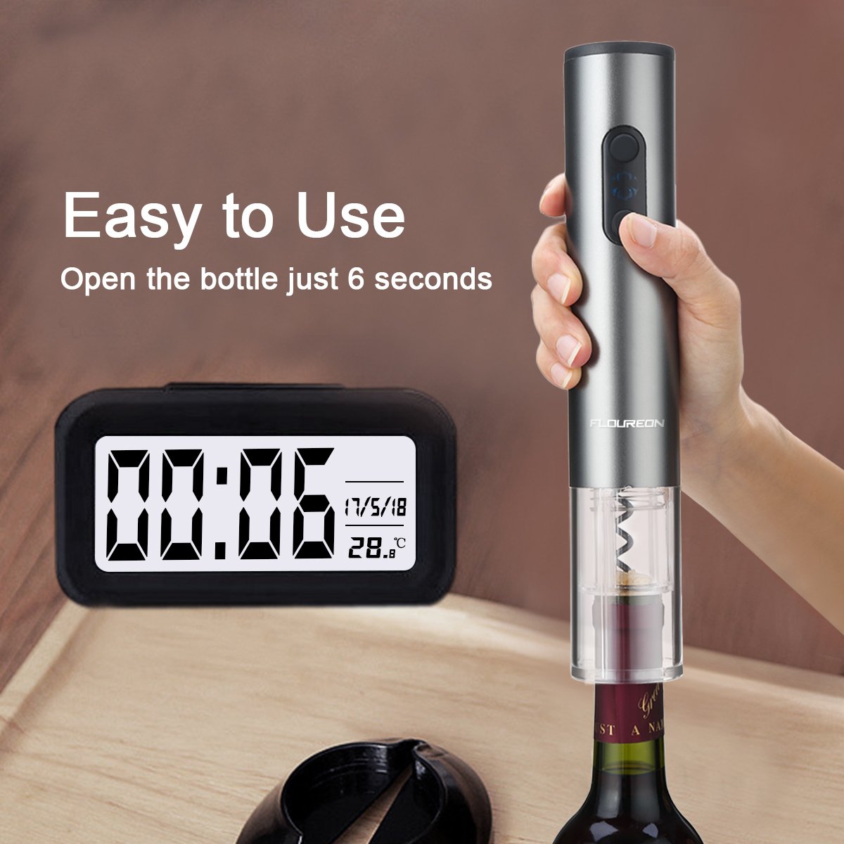 FLOUREON Wine Aerator Pourer Red Wine Aerator Pourer Quick Aerator Spout Premium Decanter Wine Accessories for Party Christmas Gift…