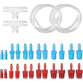 Master Cylinder Bleeder Kit Replacement for 14151, 22 inch Hose, Clip, Tape, SAE and Metric Fittings Universal Fit, Complete 