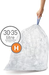 simplehuman Code H 30-35 L Liners Dispenser Packs Custom Fit Bin Bags view 2