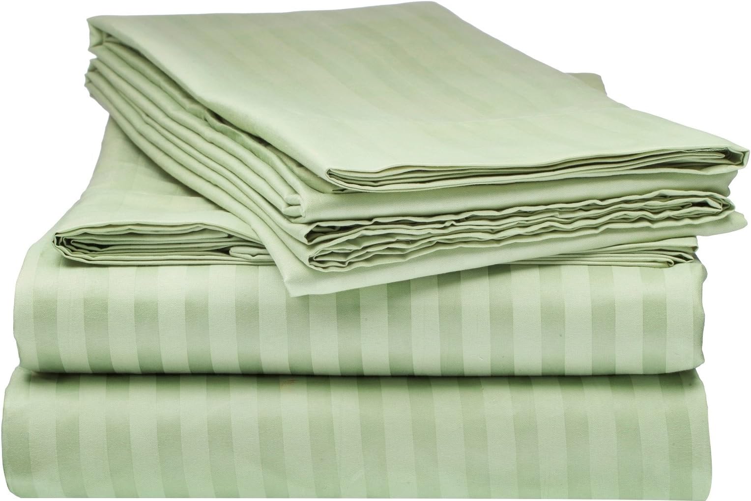 Bella kline Bedding 1800 Series 4 pc Bed Sheet Set with Pillowcases Hypoallergenic, 1 Soft Silky Luxurious Feel, Fitted and Flat Sheets Lifetime - Queen Size, SAGE Olive Green