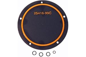 Orange Cycle Parts Solid Derby Cover Service Kit for Harley Twin Cam 2006-2017 Replaces OEM # 11105/11324 / 25416-99FM