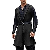Century Star Pirate Costume Men Medieval Vest Renaissance Ren Faire Knight Viking Hooded Cloak Surcoat Tunic Shirt Holloween
