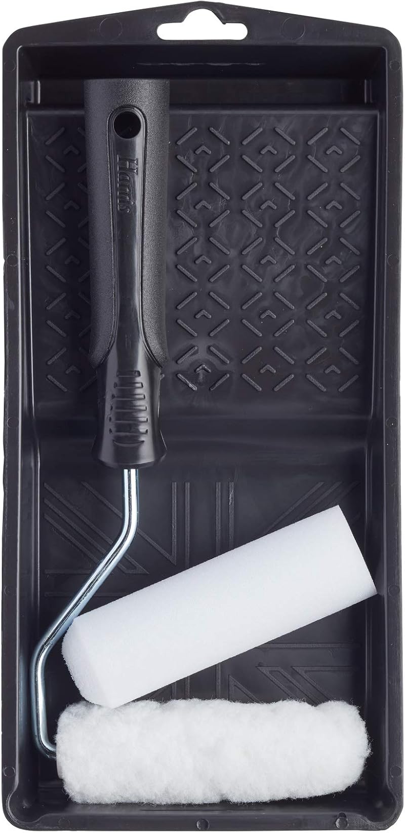 Harris Essentials Mini Roller Set 4” Emulsion & Gloss Sleeves Tray Frame