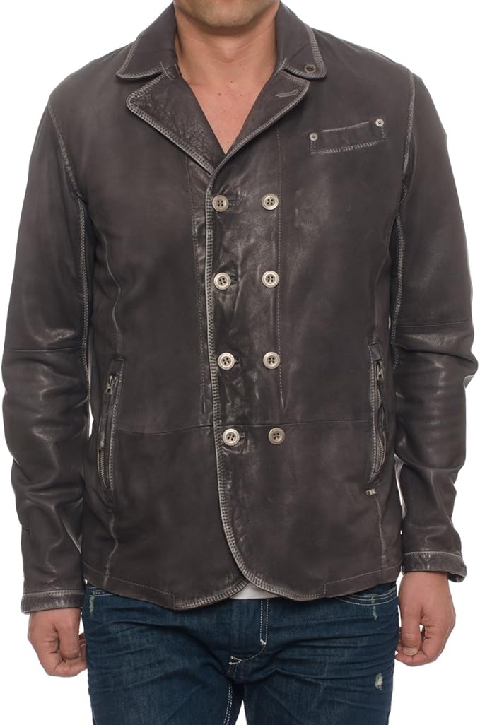 diesel men's leather jacket sale