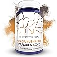 Nootropics Depot Chaga Mushroom Capsules | 500mg | 180 Count | Inonotus obliquus
