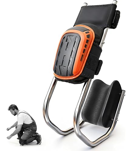 Asiento Para Rodillas De Jardinería, Almohadilla Ergonómica Con Correa, Acero Inoxidable Para Arrodillarse Sin Dolor