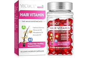 A R B C R N Hair Treatment Serum,Hair Capsules for Hair Growth and Moisturizing with Vitamin A C E Pro B5, Conditioner for Women & Men 40P