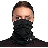 Merino.tech Merino Wool Ski Neck Gaiter - Face Mask Neck Warmer for Men & Women