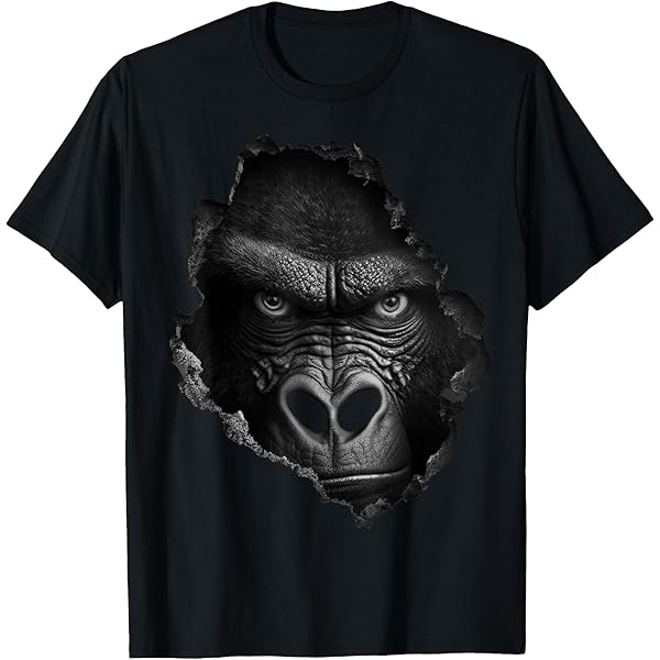 Amazon.com: Polygon Art Silverback Gorilla Gorillas T-Shirt