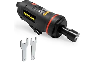 Berkling Tools 1/4" Air Die Grinder Professional Grade Heavy Duty with Variable Speed Control (Straight, Standard)