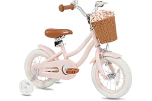 OLAKIDS Kids Bike, 12 14 16 18 20 Inch Toddlers Bike for Girls Boys Age 3-8 Years, Children's Bicycle with Training Wheels Re