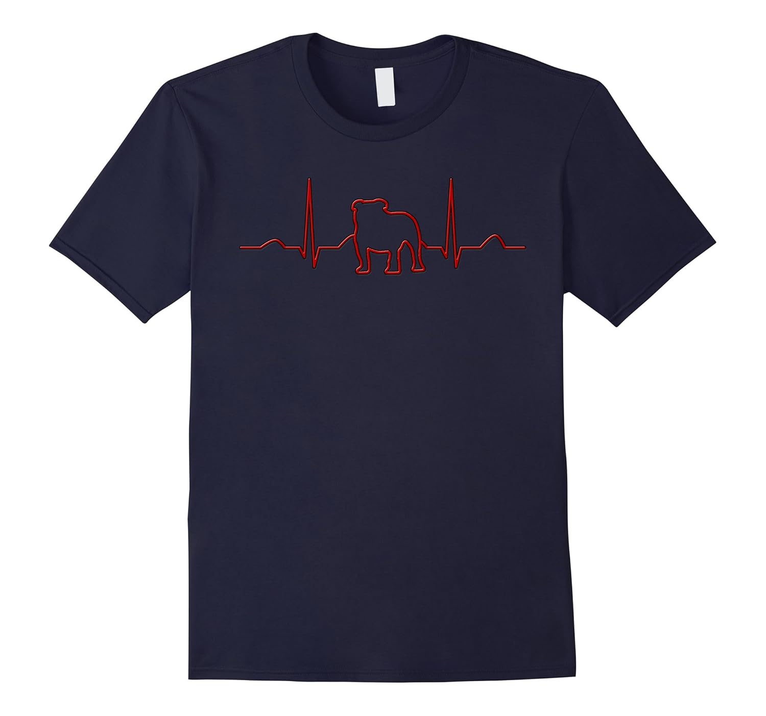 Dog Cardiogram EKG Funny T-Shirt-Rose