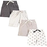 Hudson Baby Unisex Baby Shorts Bottoms 4-Pack