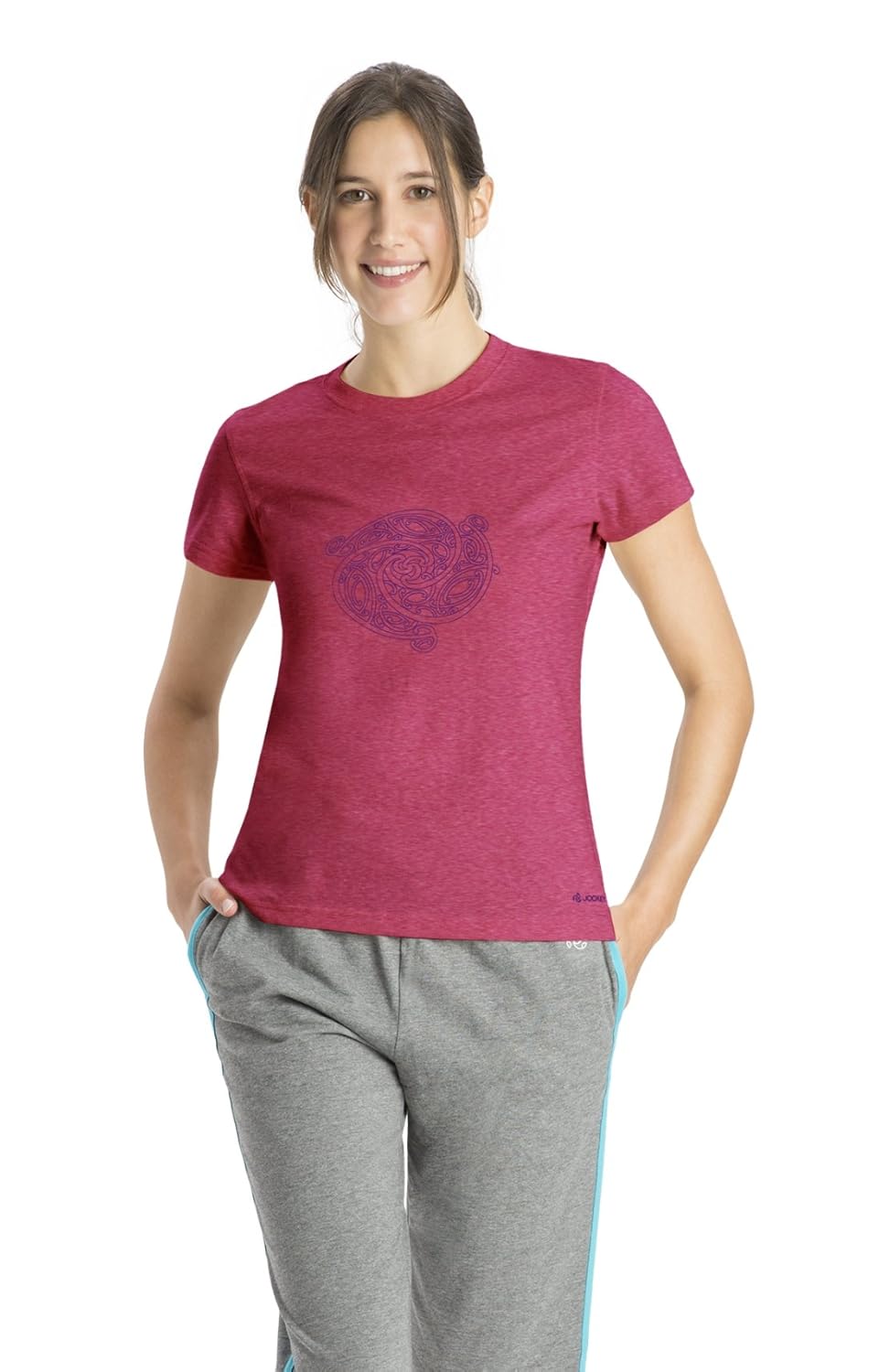 Jockey Women's Cotton Printed Tee (13190105FNRML_L) Amazon.in