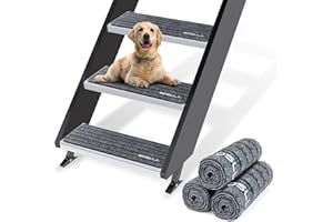 boslla RV Step Covers, 3 Pack RV Stair Covers, 24"x7.5" Camper Step Covers RV Step Carpet Rug for Mobile Home, Camper