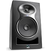 KALI AUDIO LP-6 V2 6.5" Project Lone Pine Powered Studio Monitor - Low-Noise Bi-Amped Professional Studio Speaker for Music Production - 80W, 115dB Max SPL - TRS, RCA, XLR Inputs - Single, Black