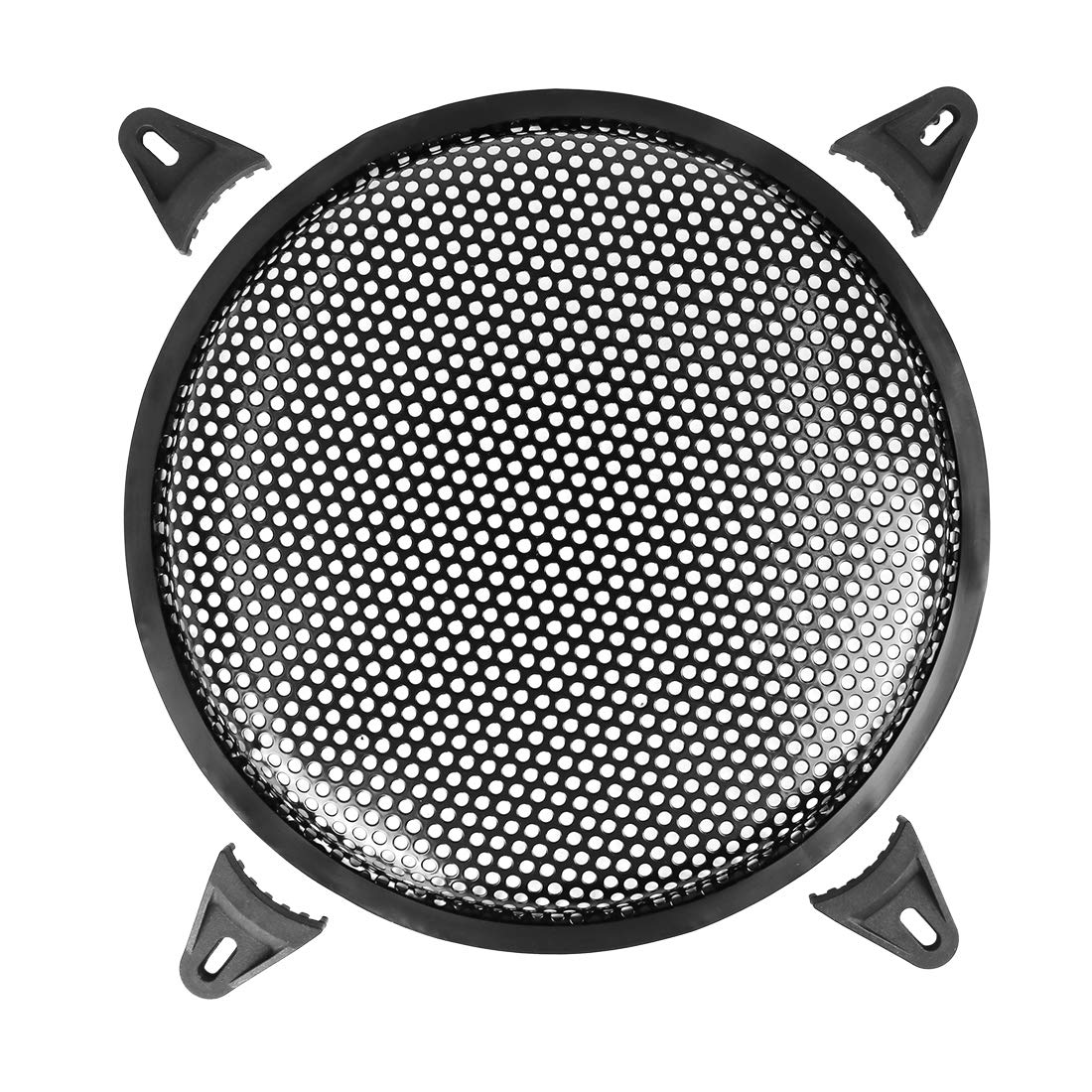 X AUTOHAUX 10 Inch Car Speaker Subwoofer Metal Black Waffle Grill Cover Guard