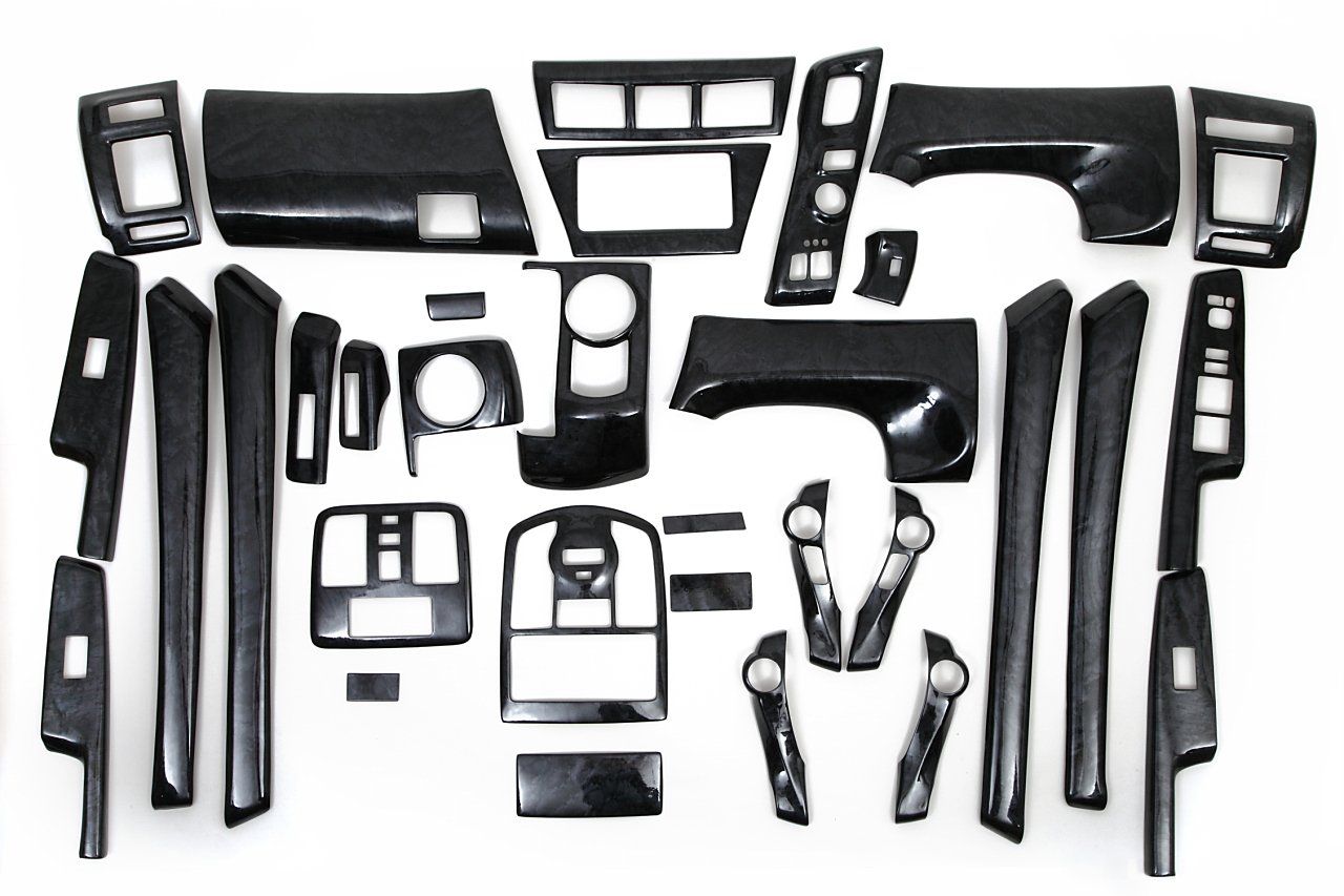 値引 G Parts トヨタ プリウスa 40 32pセット インテリアパネル 黒木目 ブラック木目調 内装パネル 3d立体パネル Zv40 P40bk木 B01bml9yd4 ブラック木目調 ブラック木目調 激安ブランド Techplus Vn