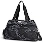 Work to Sport Gym Bag Women Travel Duffle Weekender Bag (Camo Black)