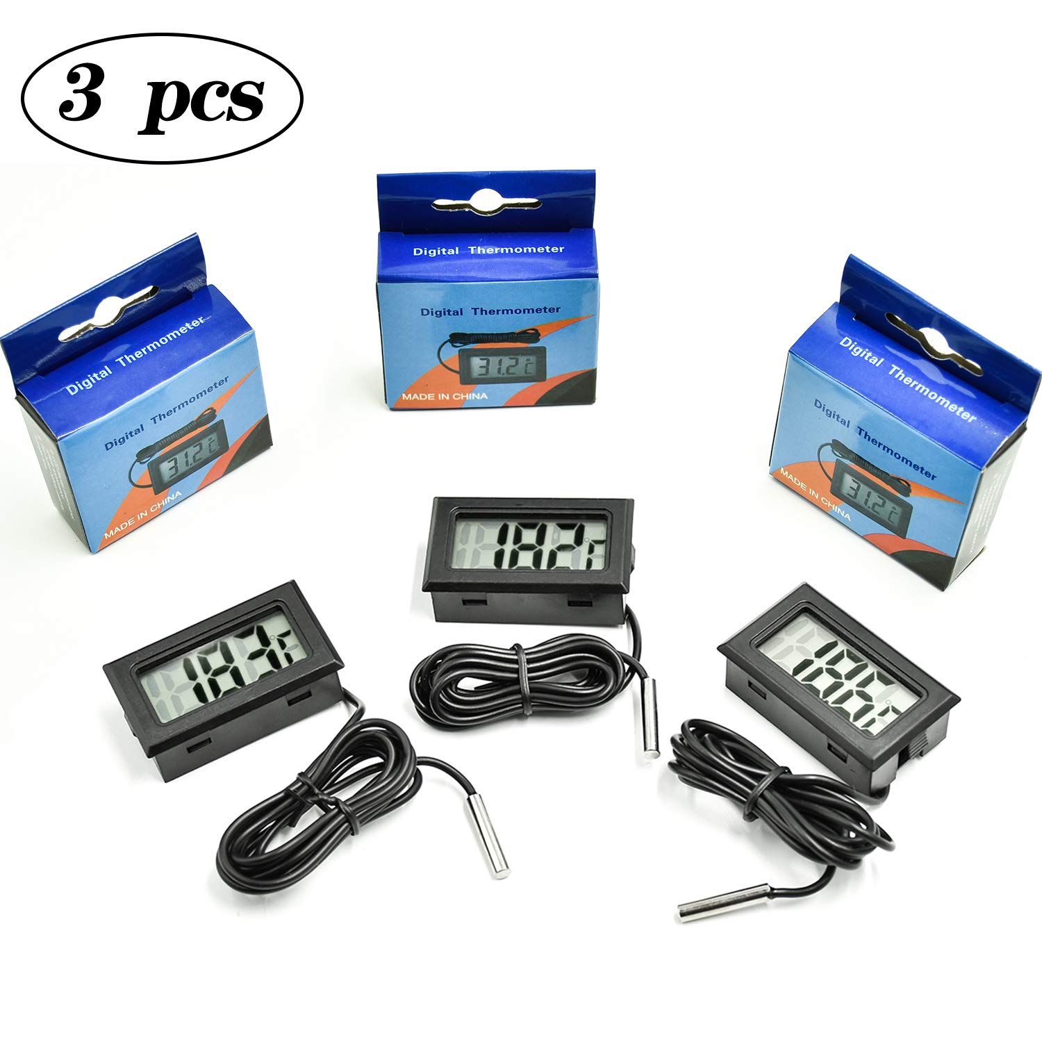 COCOCITY Termometro Digital Acuario para Refrigerador Frigorífico ...