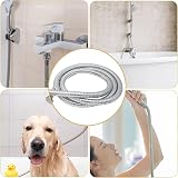 YEAUPE 2M Universal Shower Hose Chrome G1/2 Brass Core Anti-Kink view 6